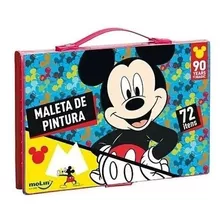 Maleta De Pintura Mickey Mouse Com 72 Itens Molin Escolar