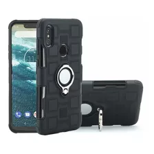 Funda Bumper Uso Rudo Soporte Magnético Motorola + Cristal