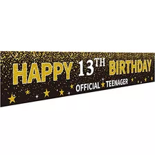 Ushinemi Happy 13th Birthday Banner, Official Teenager ...