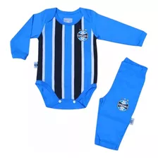 Kit Conjunto Grêmio Body E Calça Oficial