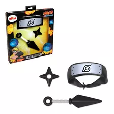 Kit Ninja Bandana Naruto + Kunai + Shuriken Infantil