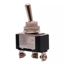 Interruptor Tic-tac Alavanca De Metal Cromada 2 Posições (on-off) 10 Amp #dtc2055