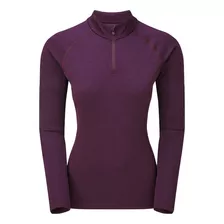 Primera Capa Antibacterial Mujer Dart Zip Neck - Montane