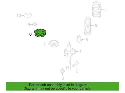 Kit Bases Amortiguador Del Vw Bora Style Y Gli 05-12 Premium Foto 5