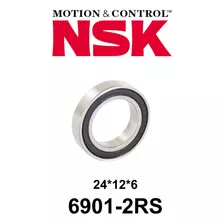 Rodamiento Sellado Nsk 6901 2rs 12x24x6