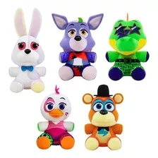 5pc Fnaf Security Breach Plushies Animais Presentes