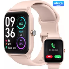 Smartwatch Mujer Hombre Reloj Inteligente Bt Llamadas Alexa 