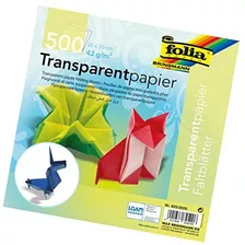 Papel Plegable Transparente De Origami Folia, 8 X * , ...