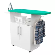 Mueble Organizador De Planchado Posa Plancha Espacio Perchas