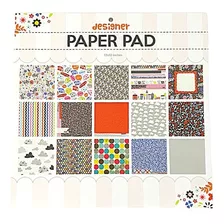 Bloco De Papel Para Scrapbook Diversas Estampas 30 Folhas