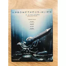 Blu-ray De Prometheus A Alien A Evolução - Box 5 Discos Raro