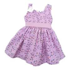 Vestidos Para Niñas Flores Violeta Ref 009