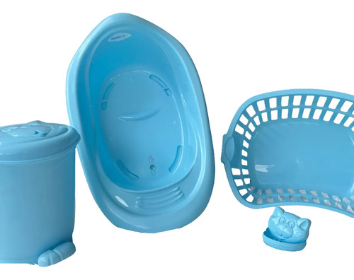 Banheira Bebê 22 L Cesto Roupa Lixeira Quarto Infantil Bebe
