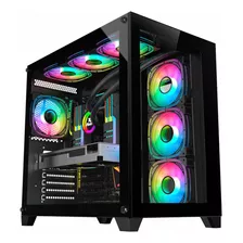 Gabinete Gamer K-mex Aquário Space Atx Cg-p2r4 Sem Fans