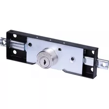 Fechadura Stam Para Porta De Rolo 201 Chave Simples Inox Cor Preto