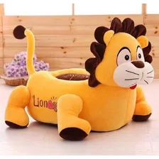 Peluche Sillón Puff Para Bebé O Niño León