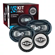 Kit Fácil Leson Alto Falantes 6 Pol Quadriaxial 6x9 Pol 340w