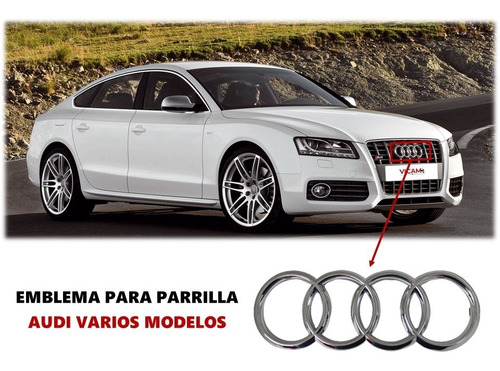 Emblema Para Parrilla Audi Compatible Con Varios Modelos Foto 2