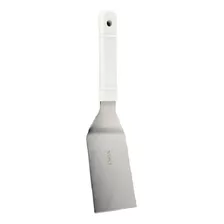 Espátula Curva Cabo Branco 26cm De Aço Inox Chapeiro Pizza