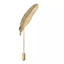 Alfiler De Solapa Fistol Broche Pin Hombre Mujer Pluma