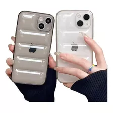 Funda Puffer Tpu Transparente Para iPhone 11 12 13 Pro Max