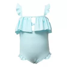 Roupa De Banho De Uma Peça Com Babados Para Meninas, Roupa D