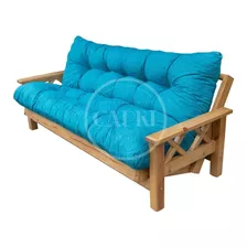 Futon 3 Cuerpos Con Colchoneta De Chenille Oferta