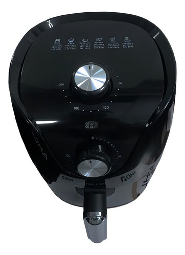 Freidora Aire Ultracomb 11.8 Lt Pantalla Táctil 12 Programas Color Plateado