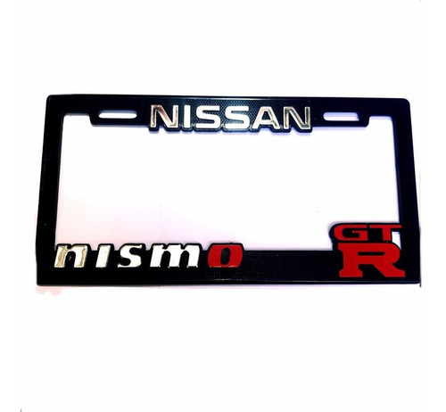 Par (2) Portaplacas Nissan Nismo Gtr Cualquier Vehculo Foto 2