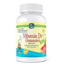 Vitamin D3 400 Iu Niños 120 Gomas Nordic Naturals Huesos