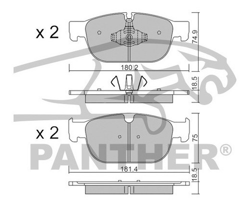 Balata Panther Pbe1120.0 Del Volvo V90 2019 Foto 3