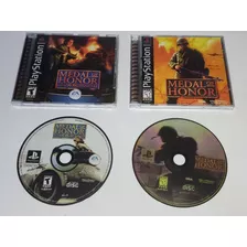 Medal Of Honor + Medal Of Honor Underground Ps1 Midia Prata!