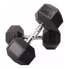 Mancuerna Hexagonal Engomada Dumbbell 8 Kg