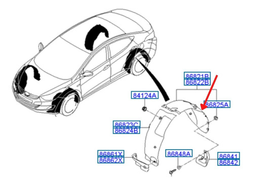 Paso Rueda Trasero Derecho Para Hyundai Elantra I35  12-13 Foto 2