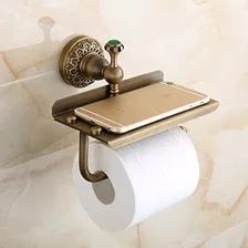 Porta Papel Higiénico De Latón Sólido