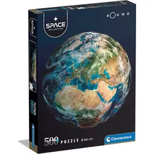 Quebra-cabeça Redondo Planet Earth 500 Pz Clementoni Italia Coleção Espacial Nasa