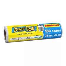 Saco Para Lixo Banheiro Branco Dover Roll 34x40cm Dover