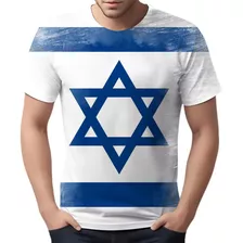 Camisa Camiseta Bandeira Israel Brasil Apoio Jerusálem Hd 2