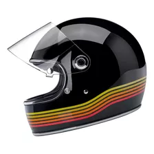 Casco Para Moto Biltwell Gringo S Ec Talla M Color Negro 465