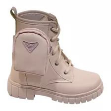 Bota Coturno Infantil Tratorada Com Bolsa Nilqi 1500.1.1