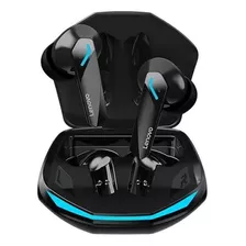 Audífonos In-ear Gamer Inalámbricos Lenovo Livepods Gm2 Pro Gm2 Pro Negro Con Luz Azul Led