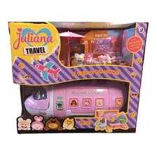 Juliana Travel Jet El Viaje De Tus Sueños C/ Mascotas Jul033 Color Rosa Personaje Juliana Jet