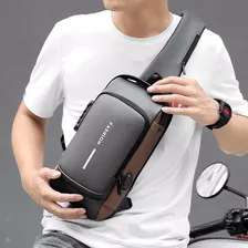 Bolso De Hombro Cruzado Usb Pequeño Para Hombre