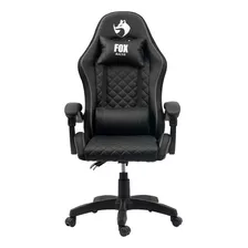 Cadeira Fox Vulpes Gamer Ajustavel Regulador De Altura Cor Preto Material Do Estofamento Couro Sintético