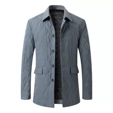 Abrigo/chaqueta Sin Capucha De Manga Larga Con Bolsillos Par