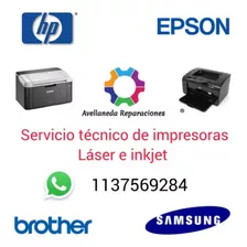 Servicio Técnico De Impresoras Hp Brother Samsung Epson 