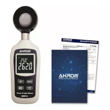 Luxímetro Termômetro + Certificado Calibração - Akrom Kr912