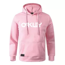 Casaco De Frio Moletom Oakley Tecido Premium Blusa Estampada