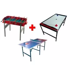 P R O M O Metegol De Metálico +tejo Chapa+mesa De Ping Pong