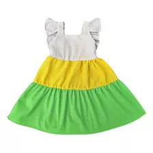 Kit Atacado 7 Tamanhos Vestidos Bebê Infantil Luxo